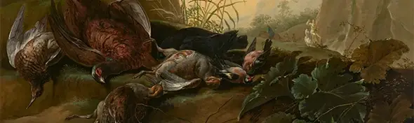 image of Dead Game Birds in a Landscape